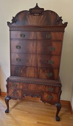 Early 20th Century Mahogany Highboy Desk