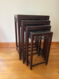 Set Of Four Stacking Tables Chinese Design