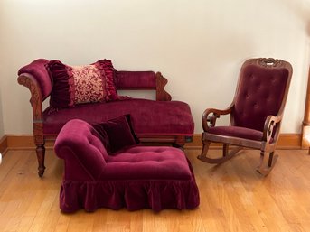 Three Pieces Of Victorian Childs Furniture