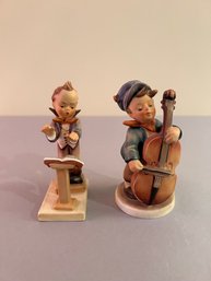 2 Hummel Figurines Of Musicians