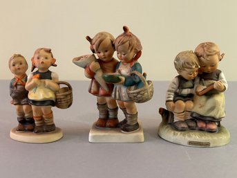 3 Hummel Figurines Including A Boy And Girl