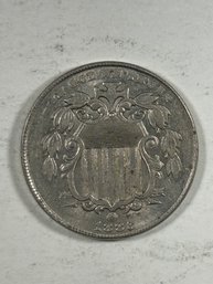 1883 Shield Nickel AU UNC