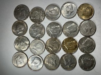 20 Kennedy Half Dollar 1966, 67