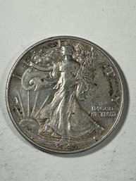 1945 Walking Liberty Half Dollar Silver