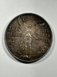 1921 Mexico Dos PESOS  .900 SILVER
