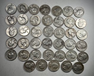 40 Washington Quarters 1941-64 Silver