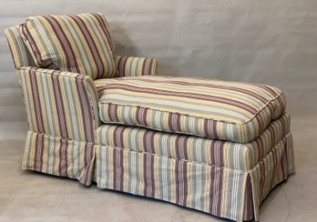 Vintage Upholstered Fainting Couch With New Upholstery