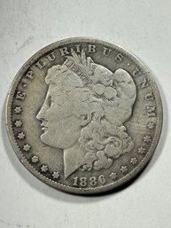 1886 O Morgan Dollar Silver
