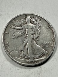 1937 Walking Liberty Half Dollar Silver