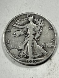 1935 Walking Liberty Half Dollar Silver