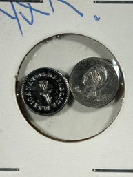 1842 Mexico 1/4 Reals  2 Coins