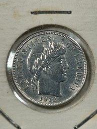 1912 P Barber Dime Silver