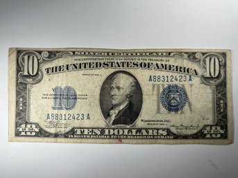 10 Dollar Silver Certificate, 1934 A