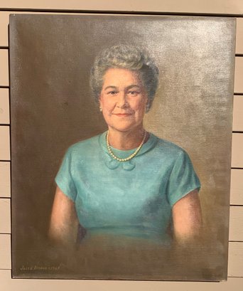 Listed American Artist Jacob Binder (1887-1984), Oil Painting, Portrait, 1969