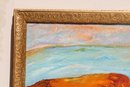 Original Large Oil Painting On Canvas, Seascape, Pier, Signed Serg Graff, COA