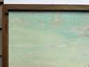 Vintage 1991 Oil Painting On Boards, Seascape, Bugalet, Signed, Dated, Framed