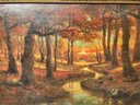 Listed American Artist George F. Kaumeyer (1856-1951) Antique Landscape Painting