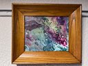 Original Modern Contemporary Painting On Canvas, Abstract, Fantasy Style, Framed