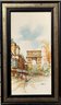 Original Oil Painting On Canvas France, Paris, Triumphal Arch, Signed, Framed