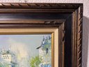 Original Painting On Board, Cityscape, Signed, Framed
