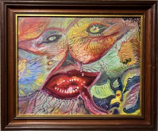 Abstract Print On Canvas, Artist Serg Graff , COA, Framed