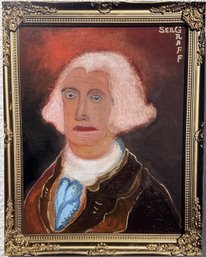 PRINT On Canvas Portrait GEORGE WASHINGTON By Serg Graff Limited Edition COA