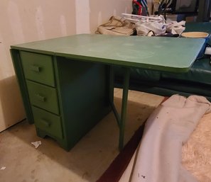 Vintage Table/ Desk With Fold Out Wings