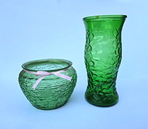Gorgeous Green Glass Vases