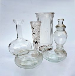Collection Of Glass Vases And Bowls