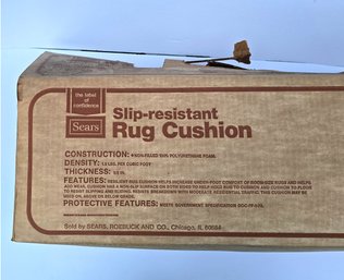 Never Opened Or Used Rug Cushion