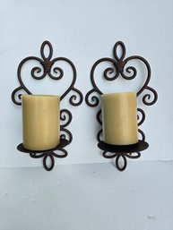 Iron Candle Wall Sconces