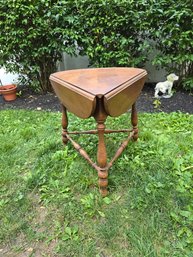 End Table With Folding Leaves