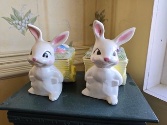 Ceramic Porcelain Bunny Containers