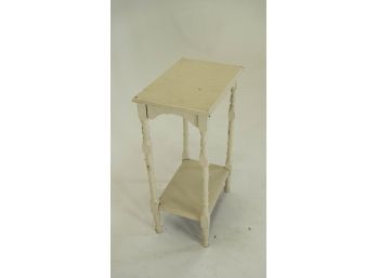 White Wooden Side Table