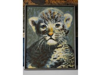 Snow Leopard Cub Painting