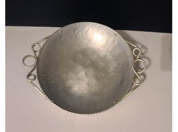 Hammered Aluminum Dish