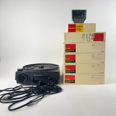 Kodak Carousel 760H Projector With Various Accessories