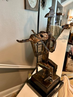RARE UNIQUE VIOLIN PLAYER ONE OF A KIND TABLE LAMP