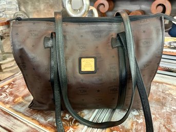 BEAUTIFUL HCL HANDCRAFTED LARGE LEATHER BAG BROWN/ BLACK