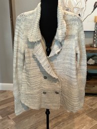 NEW FREE PEOPLE CARDIGAN SWEATER SIZE M ( Missing A Button)