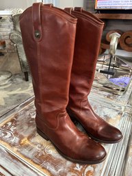 VINTAGE FRYE LEATHER BOOTS SIZE 8.5B
