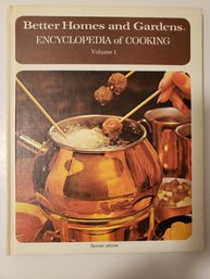 Better Homes And Gardens Encyclopedia Of Cooking - Volume 1 VINTAGE 1970