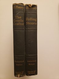 O Henry 2 Books Rolling Stone The Gentle Grafter Hardcover Vintage