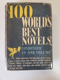 One Hundred World's Best Novels Condensed By Edwin A. Grozier  1931  Hardcover