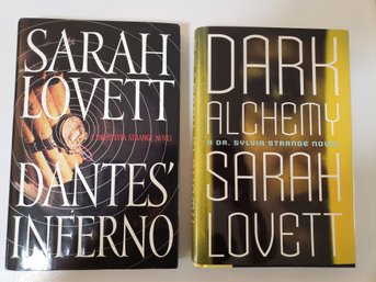 Sarah Lovett Lot Of 2 First Edition Hardcovers Dantes' Inferno & Dark Alchemy