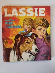 Vintage 1968 Whitman LASSIE AND THE FIRE FIGHTERS Children's Book