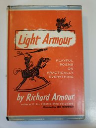 Richard Armour Light Armour 1970 Hardcover Dust Jacket McGraw Hill Vintage