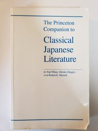 The Princeton Companion To Classical Japanese Literature Vintage Paperback 1988