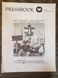 The Prisoner Of Second Avenue (1975) Press Book Jack Lemmon, Anne Bancroft