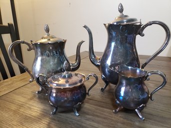 Vintage Newport Silverplate Tea Set 4 Pieces